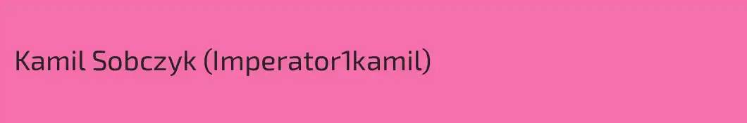Kamil Sobczyk (Imperator1kamil)